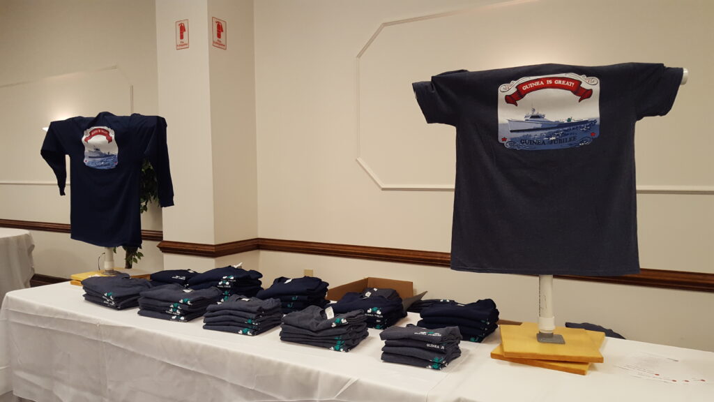 annual t-shirt unveiling display